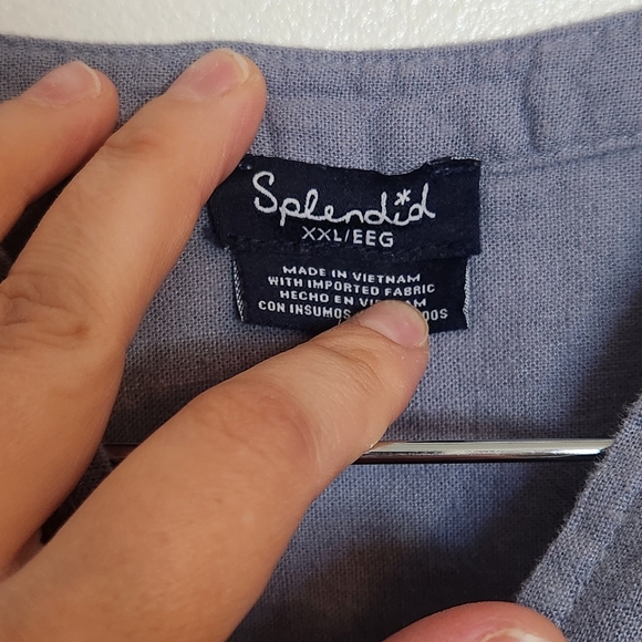 Splendid Light Blue Casual Top - Picture 2 of 5